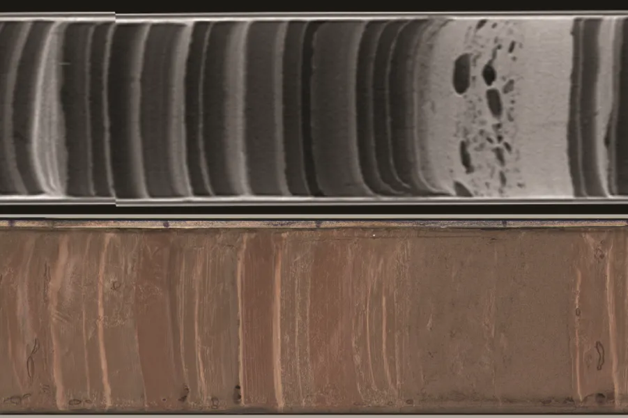 Core with laminations